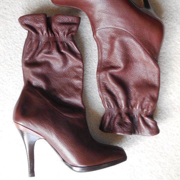 Cole Haan Nike Air Brown Leather Boots Size 9.5B - Picture 2 of 4